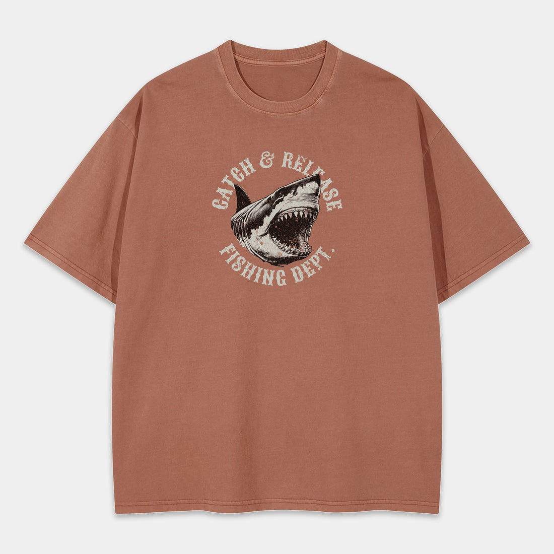 Catch & Release Fishing Dept. Tee - Brick Red