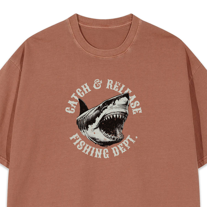 Catch & Release Fishing Dept. Tee - Brick Red