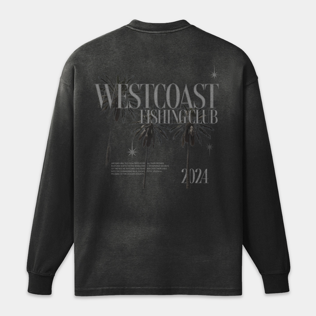 West Coast Palms Long Sleeve Tee - Black